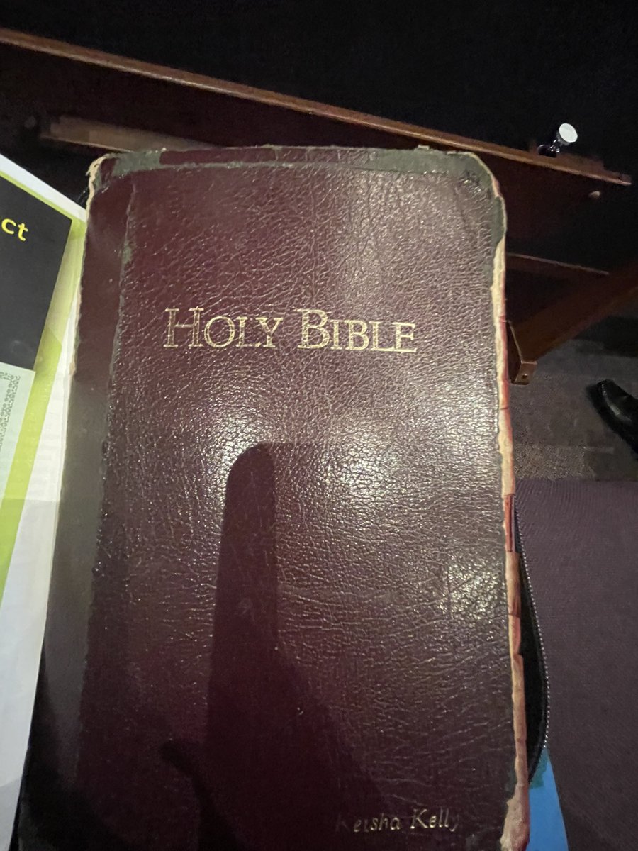 I still carry my physical Bible to church and read it every day/night before bed! It was a high school graduation gift from my church 26 years ago ❤️
