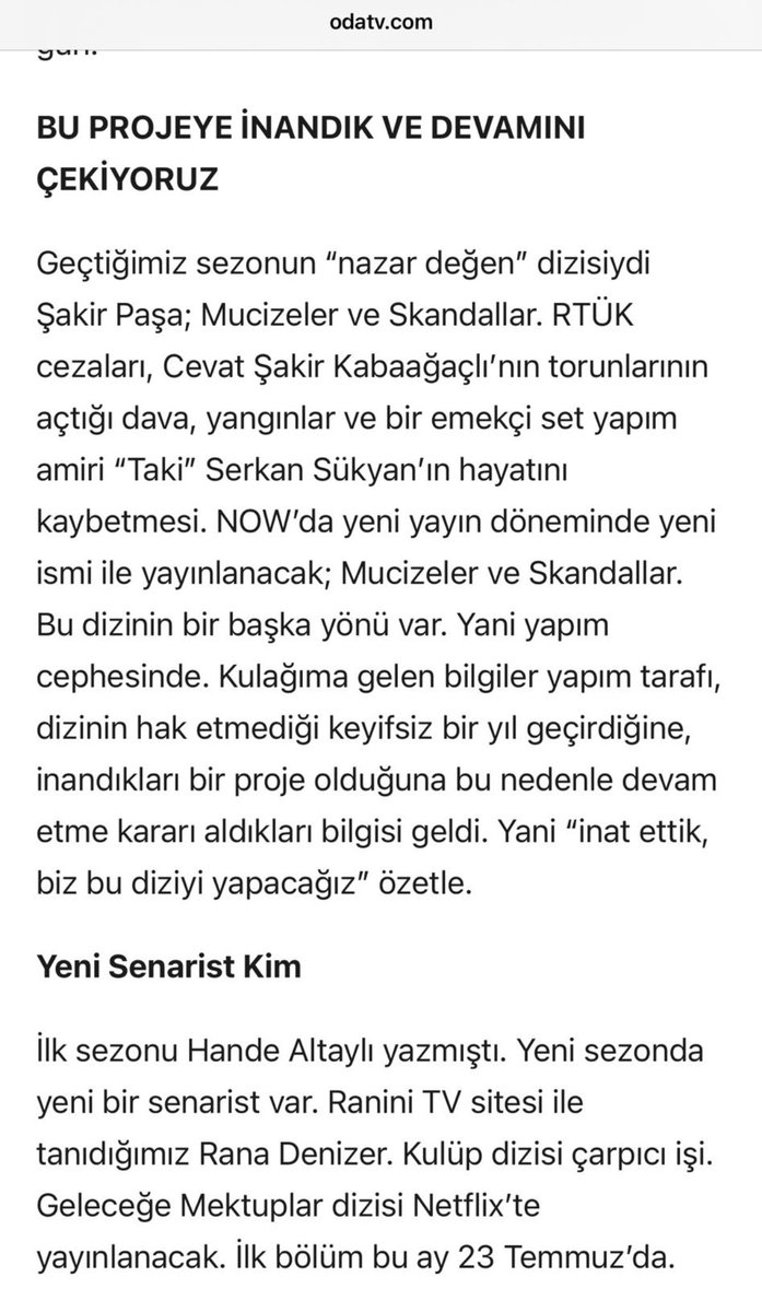 Artık ifşa olduğuna göre heyecanımı paylaşabilirim! Seviiim koooş en sevdiğim iki diziden birini, artık en sevdiğim insanlardan biri yazıyooo <a href="/raninimanini/">ranini®</a> 🥳💪🏼🧿🥲 #ŞakirPaşaAilesi
