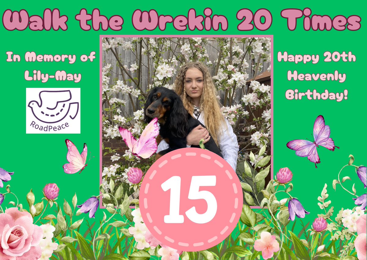 lmvaughan11's tweet image. Walk 15/20 of my #WalkTheWrekin challenge in memory of Lily-May done today with lovely Louise from my @RoadPeace family 💜 Sadie loved the breeze & the wind gave us wild hair! 🤣 Please donate if you can – road deaths are sudden & devastating. 🙏🏼 #DoitforLily