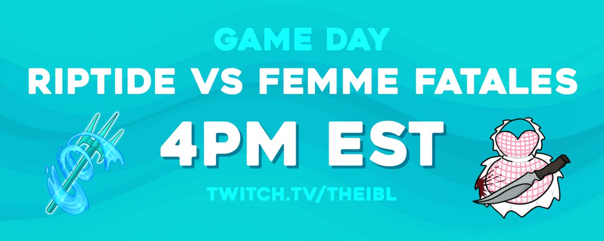 Get ready for another exciting game day!

Riptide will be facing Femme Fatales at 4pm EST today 🌊