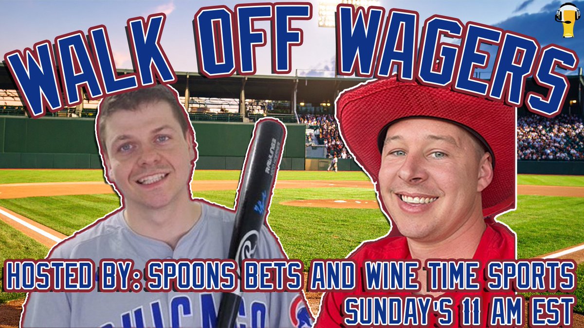 Walk Off Wagers Starts Soon! <a href="/WineTimeSports/">Wine Time Sports</a> &amp; <a href="/Spoonsbets/">Spoon</a> Breaking down the whole Sunday MLB Card with the best chat on Youtube! Join us at the top of hour for a surprise cast of characters!
