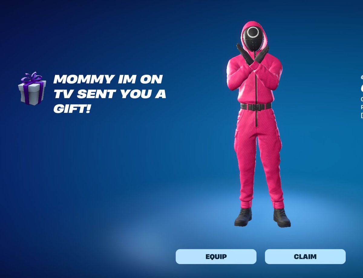 QueenLovesiKing's tweet photo. ahhh , as i opened @Fortnite i saw this ... Thanks alot Mommeeeehhhhh ๐คช
#Fortnite #SquidGamesFortnite #duopartner #FortniteZeroBuild #sundaybondingplayinggames #jealousyjealousy https://t.co/n8INPvirms