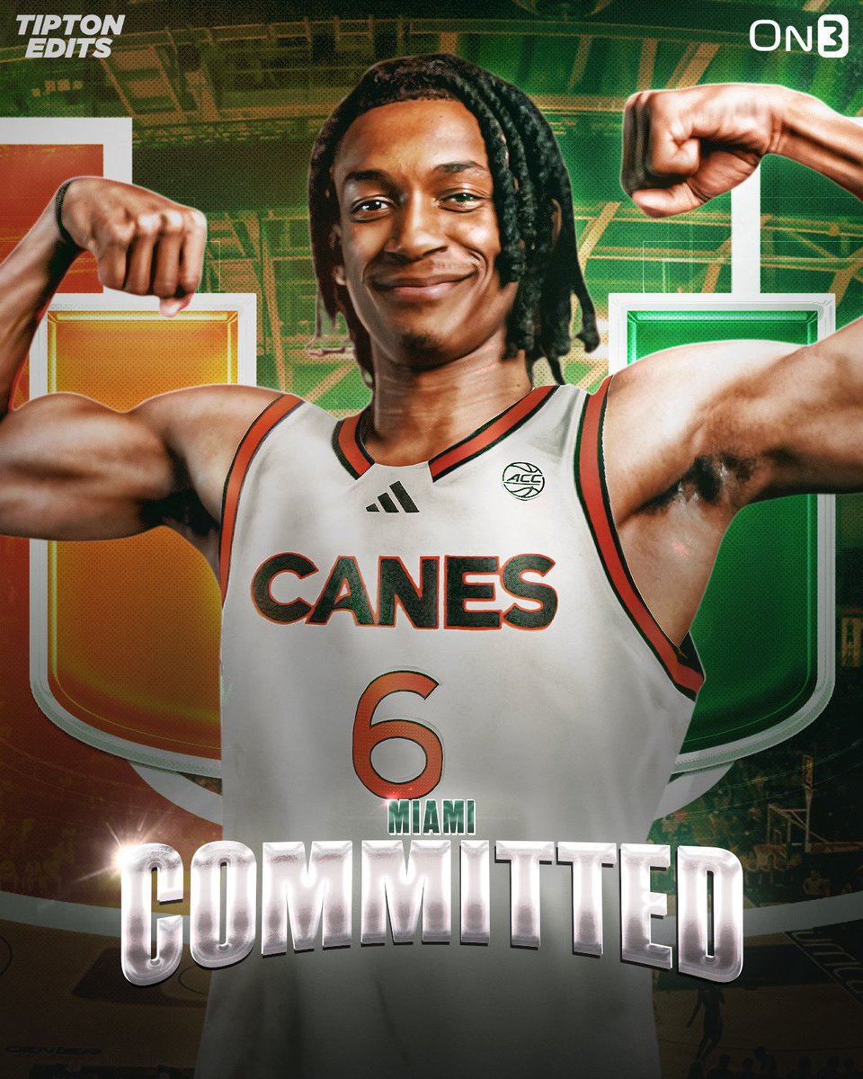 NEWS: 4⭐️ Treyvon Maddox has committed to Miami, agent Clay Milnes of <a href="/WTMSportsGroup/">WTM Sports Group</a> tells <a href="/Rivals/">Rivals</a>. 

The 6-6 small forward is ranked 112th overall in the 2025 class. 

on3.com/rivals/news/4-…