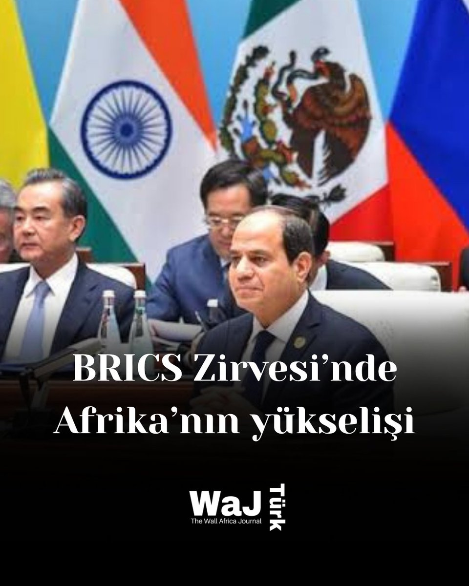 🌍 17. BRICS Zirvesi’nde Afrika’nın yükselişi

💢 Brezilya’da düzenlenen zirvede tema, “Küresel Güney için kapsayıcı yönetişim”di

💢 Etiyopya ve Mısır, tam üye sıfatıyla ilk kez zirveye katıldı

💢 Nijerya, “ortak ülke” statüsü elde etti

Detaylar için: wajturk.com/brics-zirvesin…
