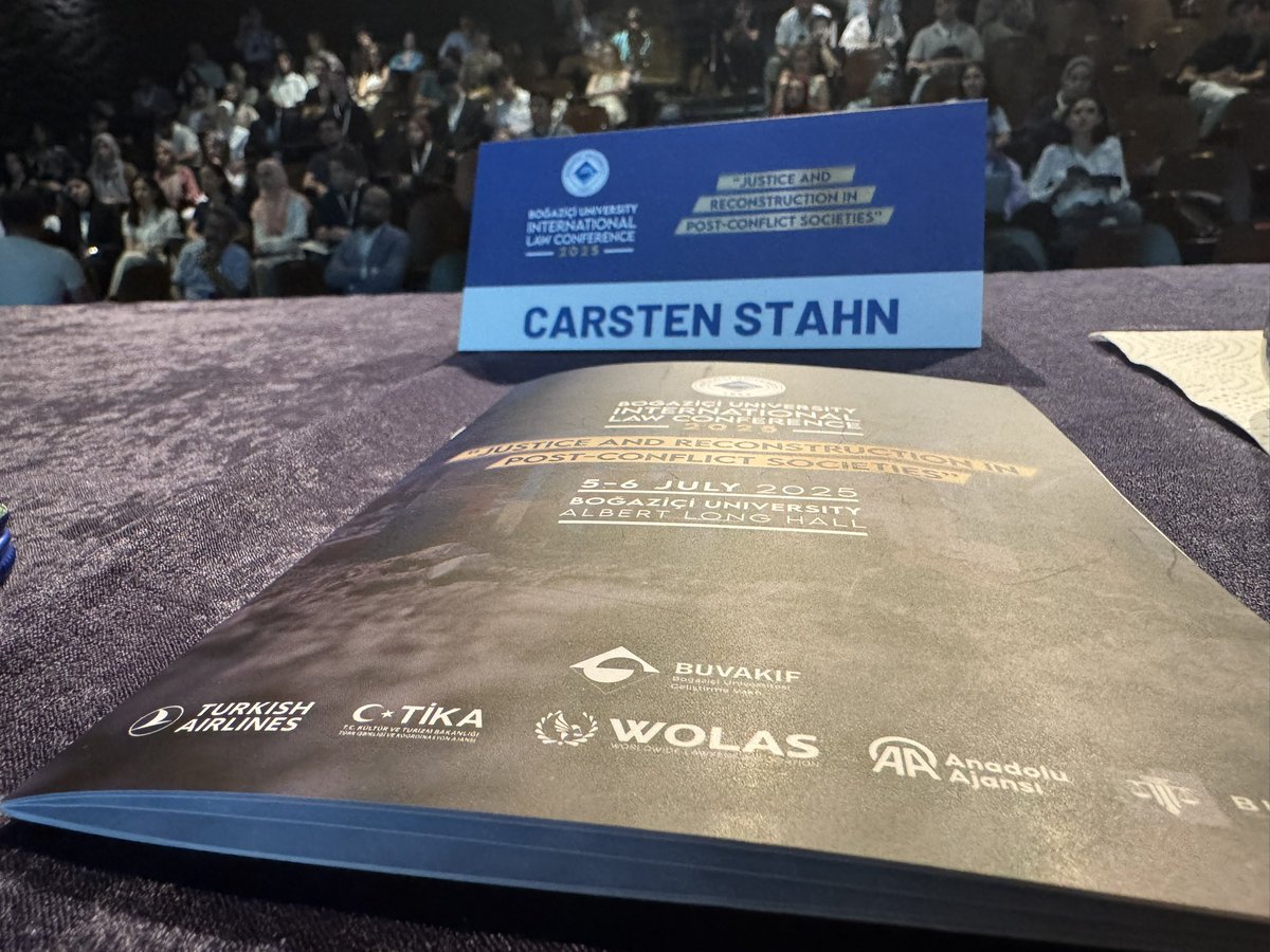 Happy to share ideas on how the turn to arts-based approaches in int crim justice broadens the parameters of atrocity trials at inspiring conference on Justice &amp; Reconstruction in Post-conflict societies <a href="/UniBogazici/">Boğaziçi Üni.</a>