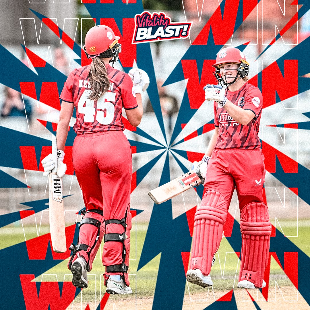 LANCASHIRE THUNDER BY 7 WICKETS! 😍

An Emma Lamb half-century helps Thunder complete a successful chase against Bears Women!

⚡ #StrikeTogether
