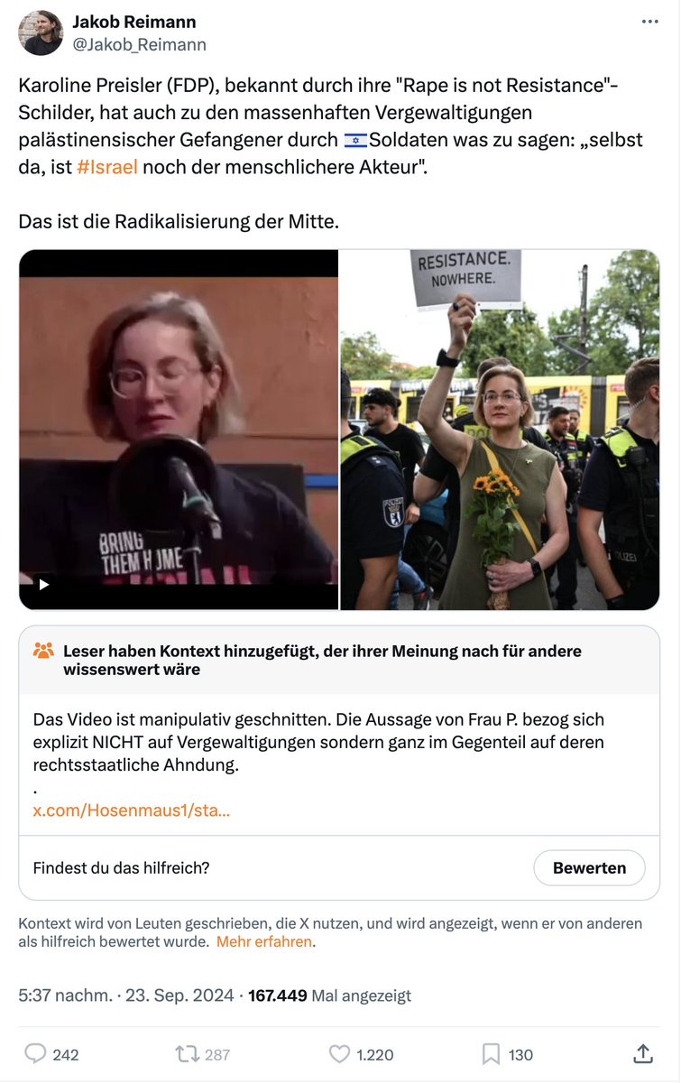 Gerhard Torges 📯- - Слава🇺🇦Україні Δ - #NAFO (@gtorges) on Twitter photo Der „Journalist“ <a href="/Jakob_Reimann/">Jakob Reimann</a> lügt halt.
#StandWithIsrael #FreeGazaFromHamas #BringThemAllHomeNow Der „Journalist“ <a href="/Jakob_Reimann/">Jakob Reimann</a> lügt halt.
#StandWithIsrael #FreeGazaFromHamas #BringThemAllHomeNow