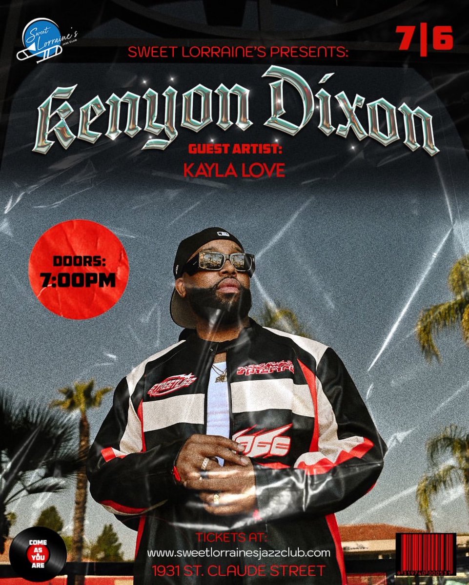 Im An Experience 🎢 (@drunkincrewdubb) on Twitter photo 🚨Today’s Lineup At Sweet Lorraine’s🚨
11am - 2pm Black Girl Giggles
7pm <a href="/kennygotsoul/">KENYON DIXON</a> Live 🚨Today’s Lineup At Sweet Lorraine’s🚨
11am - 2pm Black Girl Giggles
7pm <a href="/kennygotsoul/">KENYON DIXON</a> Live