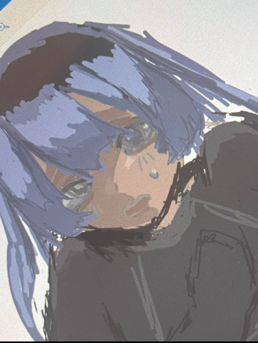 MUz2f's tweet photo. 同じ絵をアングル変えたやつ

ここ切り取るのが一番可愛��った https://t.co/iJIhKK8mk2