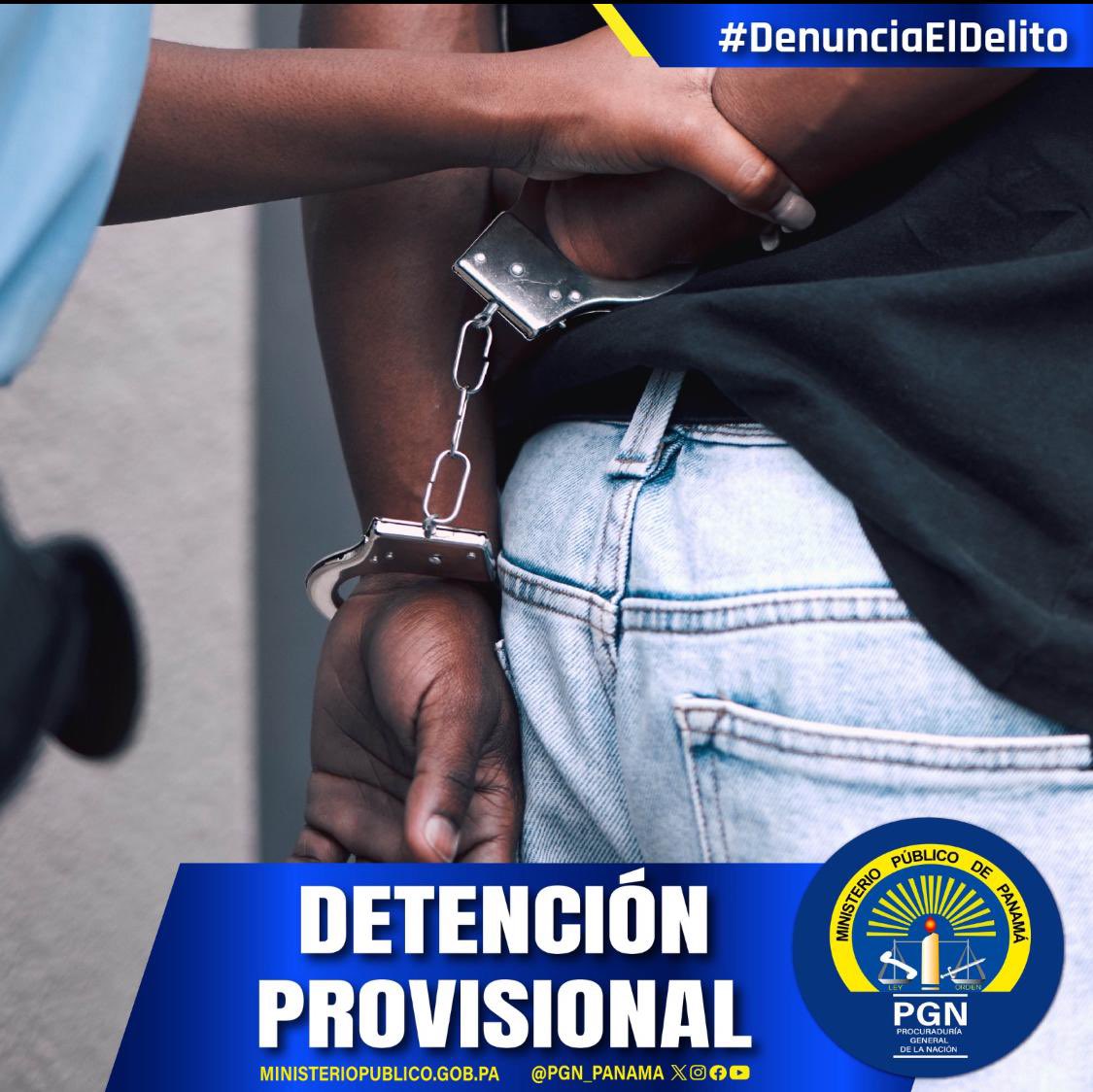 #Detención| A solicitud de la Agencia Subregional de Barú, en Chiriquí se ordena la detención provisional de un hombre, por el delito de robo agravado, hecho suscitado en el sector de “Tres Brazos", distrito de Barú, el 3 de julio de 2025.