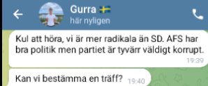 AFA Stockholm (@afasthlm) on Twitter photo Vi fortsätter att uppdatera vår artikel. Här är en skärmdump som visar hur migrationsministerns son Gustaf bjuder in till ett rekryteringsmöte. Han passar även på att lägga ut texten om hur korrupta <a href="/AFS_riks/">Alternativ för Sverige</a> är.
Läs vår artikel här:
antifa.st/2025/07/02/afa… Vi fortsätter att uppdatera vår artikel. Här är en skärmdump som visar hur migrationsministerns son Gustaf bjuder in till ett rekryteringsmöte. Han passar även på att lägga ut texten om hur korrupta <a href="/AFS_riks/">Alternativ för Sverige</a> är.
Läs vår artikel här:
antifa.st/2025/07/02/afa…