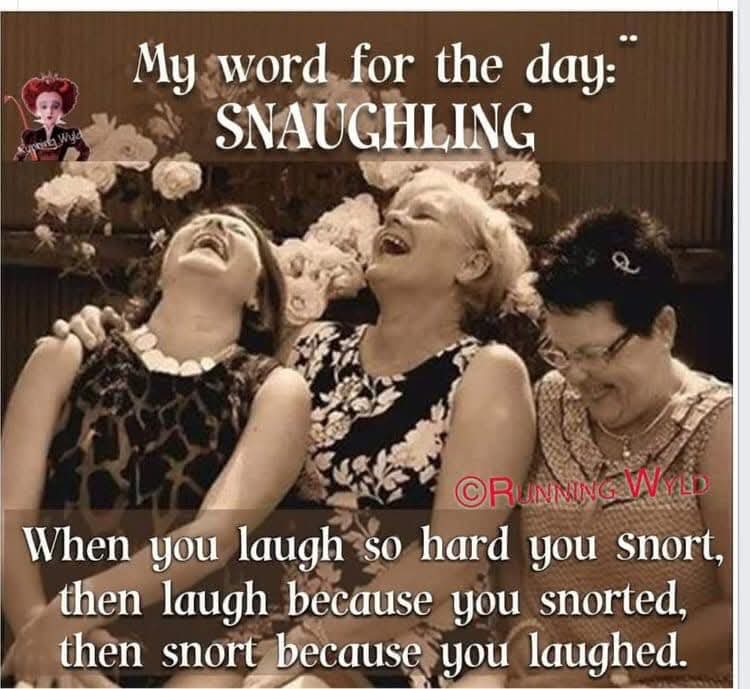 It's the best kind of laughter in the world. Have a great Sunday X family..