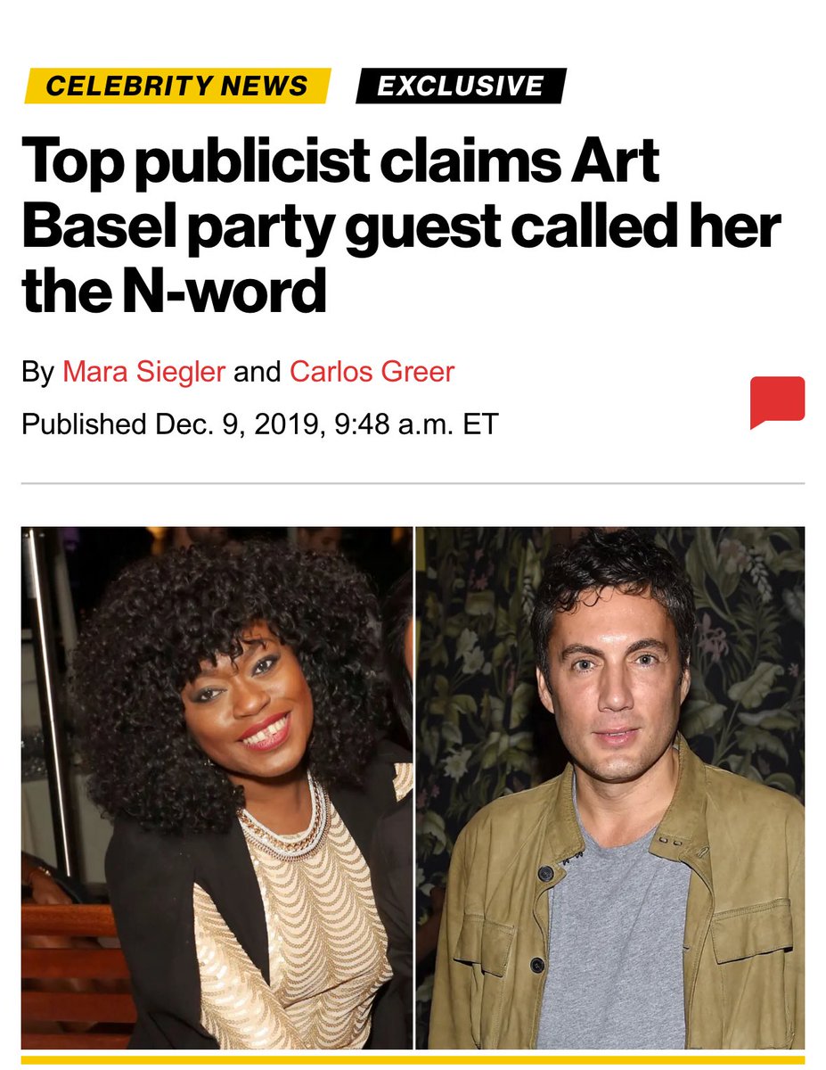 DistrictMia's tweet photo. @FabianBasabeFL https://t.co/kuFGQxtn3M Exclusive | Top publicist claims [Fabian Basabe] Art Basel party guest called her the N-word at party https://t.co/TMtrzWeDen