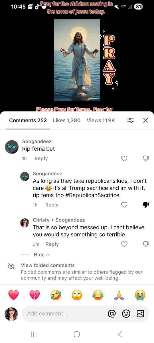 I'm so disgusted. As long as it's Republicans kids that died. 

I miss my country. I miss when we united over tragedy. I miss when everything wasn't so politicized. 

This is true evil. 

We can't coexist with people like this.