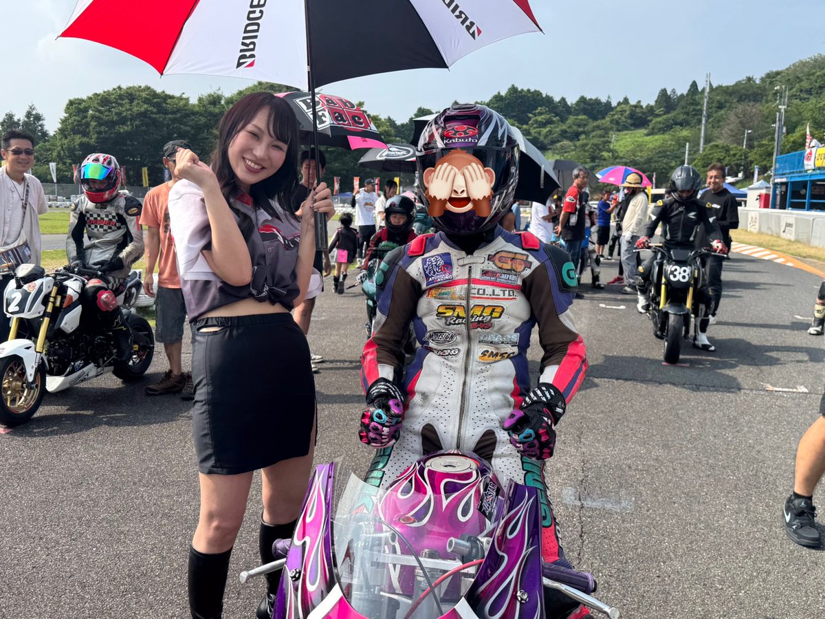 近スポ2戦目　J-trip杯🏆

M1 : 予選2位 決勝13位 /14台中 

転倒後なんとか復帰したものの、
右コーナーアクセル開けれず追いついて終了☑️

もう少し落ち着いて走りたいですね。
また練習します。ありがとうございました。

皆様の期待に応えられず情けない😭