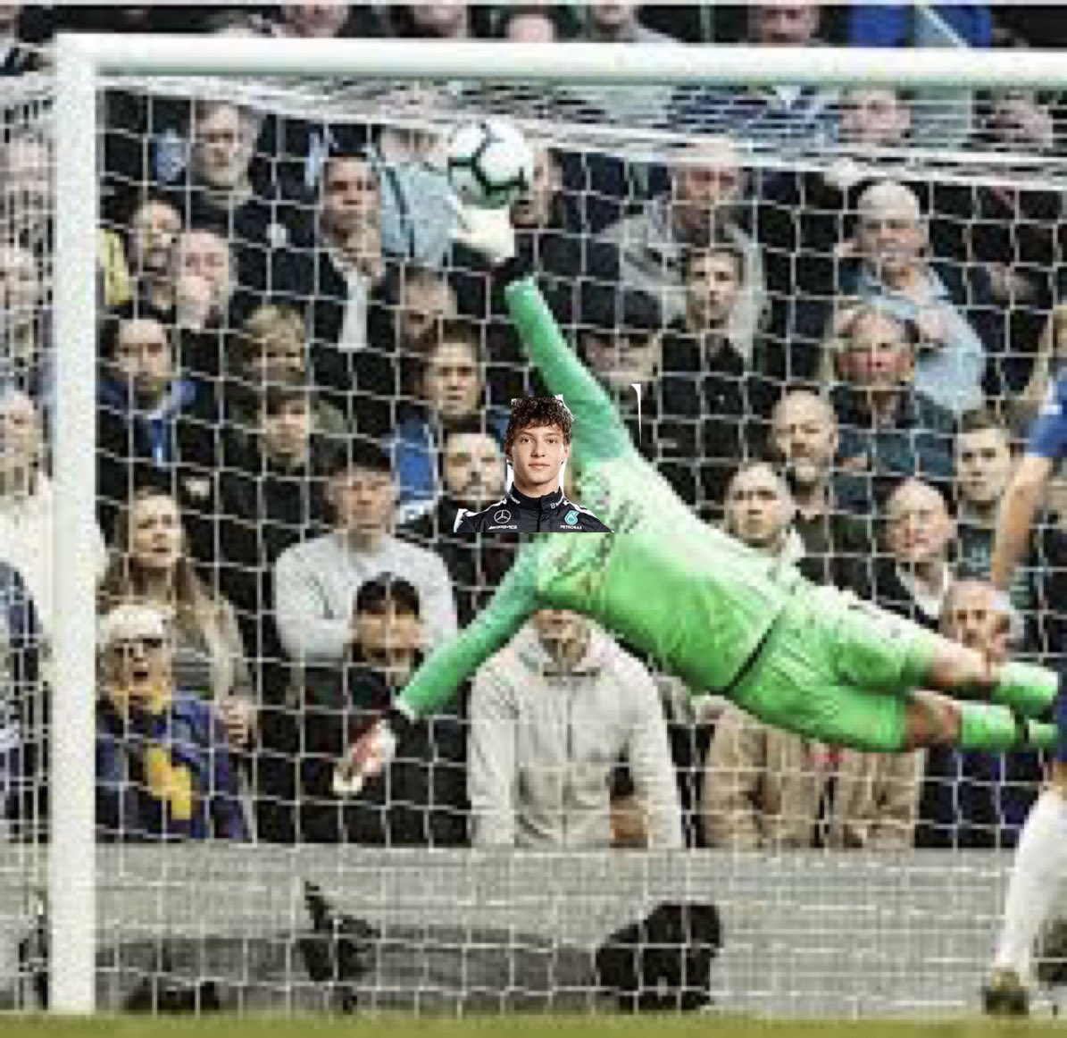 Never knew he was a goalkeeper.