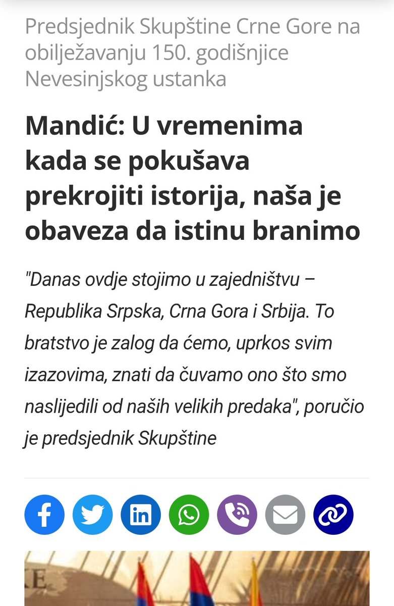 Istoriju prekrajaju Andrija Mandić i vjerske organizacije bliske njegovom režimu.

Pokušavate da prekrojite zločince u heroje, četnike u antifašiste, a sebe izgleda pokušavate u pomiritelja. Niti jedno od svega ovoga vam ne polazi za rukom, jer se laž ne može predstaviti kao