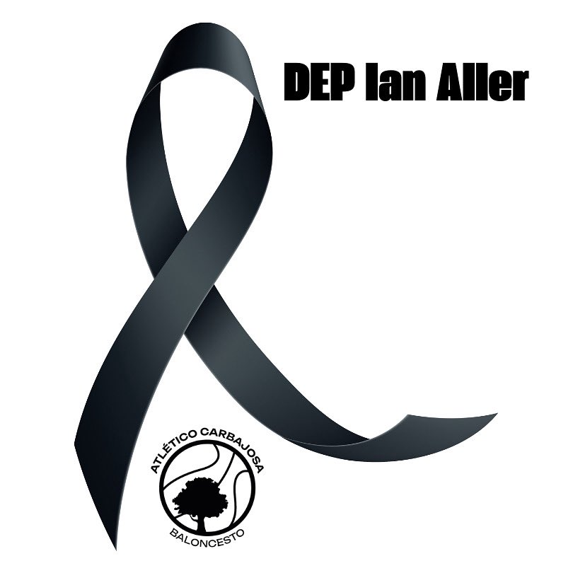 Recoletas Salud Carbajosa (@cbatlcarbajosa) on Twitter photo 🖤 Queremos transmitir nuestro más profundo dolor y condolencias por el fallecimiento del jugador del <a href="/CBReinodLeon/">Baloncesto Reino De Leon</a> , Ian Aller Barrientos, tras un trágico accidente.
Todo nuestro apoyo para su familia, amigos, compañeros y al club leonés en estos momentos tan duros.
DEP 🖤 Queremos transmitir nuestro más profundo dolor y condolencias por el fallecimiento del jugador del <a href="/CBReinodLeon/">Baloncesto Reino De Leon</a> , Ian Aller Barrientos, tras un trágico accidente.
Todo nuestro apoyo para su familia, amigos, compañeros y al club leonés en estos momentos tan duros.
DEP