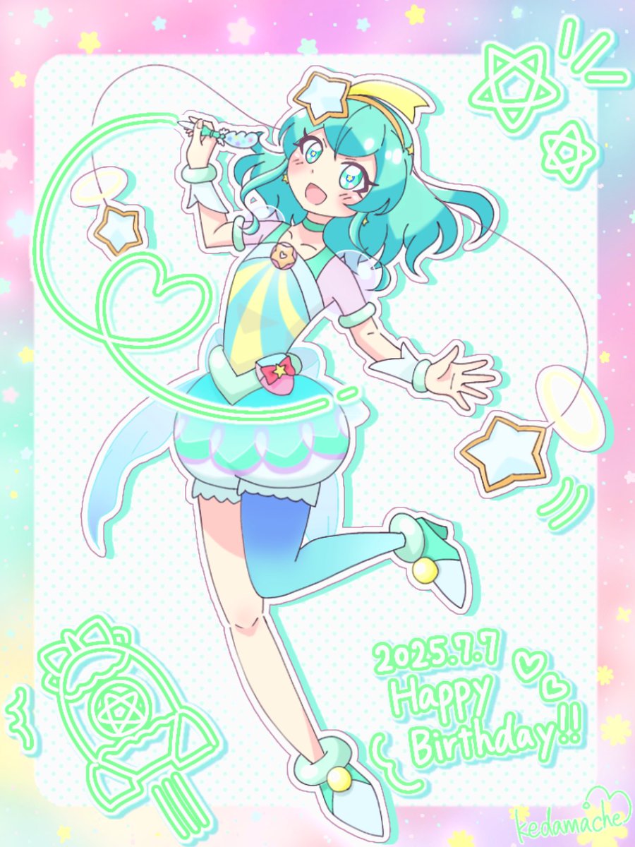 生まれてきてくれてありがとう💚⭐️

 #precure 
 #キュアミルキー生誕祭
 #羽衣ララ生誕祭
 #キュアミルキー生誕祭2025
 #羽衣ララ生誕祭2025