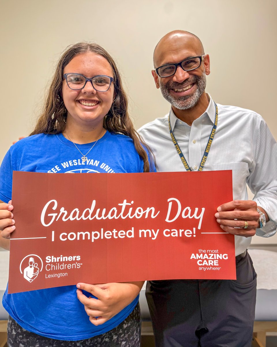 ShrinersLex's tweet image. From 8 days old to 18 years strong 🥹 Congrats to Brylee on graduating from care at Shriners Children’s Lexington! She's the first graduate to receive our new challenge coin💫 Next stop: University of Kentucky! We’re so proud! #ShrinersChildrens #Graduation