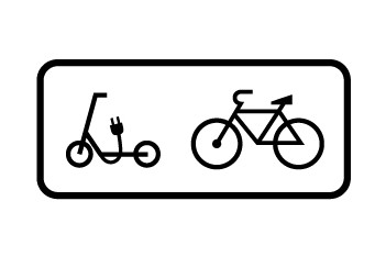 ➡️ El nuevo pictograma S-880f, introducido en el catálogo recién actualizado, indica, debajo de una señal vertical, que esta se refiere exclusivamente a ciclos y vehículos de movilidad personal #VMP.  #NuevasSeñales