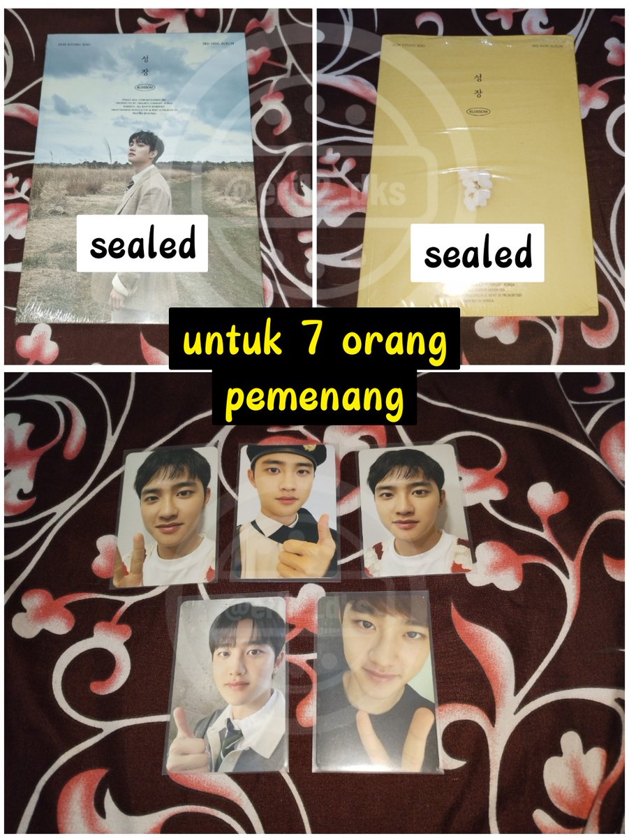 eri12_dks's tweet photo. Mini GA-1st Full Album Doh Kyungsoo BLISS

🎁Gift Winner on Pict🎁
Rules:
- Follow @eri12_dks @miann_ma
- Like RT
- Kirim bukti streaming Lagu Bliss kalian di komen mulai rilis tgl 7-14 Juli
- Komen lagu fav kalian dr Album Bliss pd tgl 14 Juli (last proof)
- ExoL

#giveaway #exo https://t.co/rQxeiZWC2V