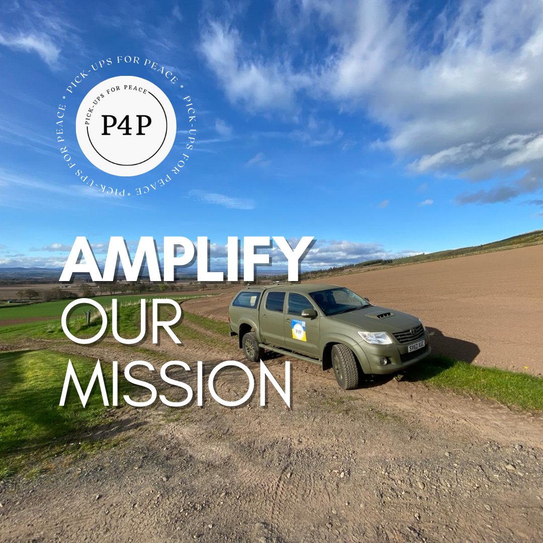 pickupsforpeace's tweet image. You never know who might have a vehicle to give or the heart to drive it. A single share can lead to a life-saving delivery. Please help us spread the word by resharing this post or tagging someone in your network.
Follow us: @pickupsforpeace | pickupsforpeace.co.uk