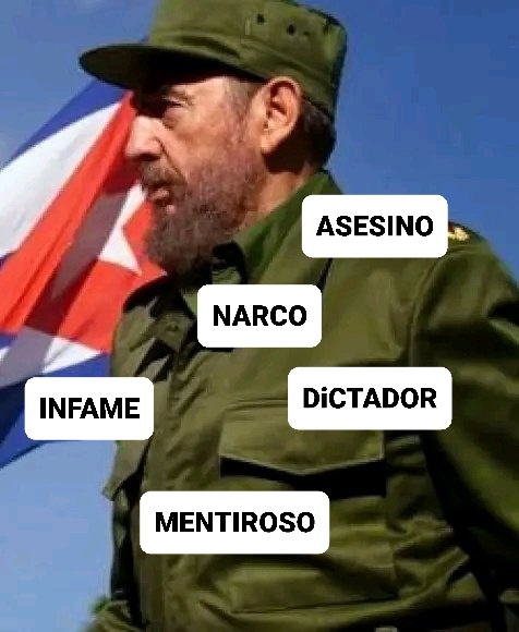 Fidel Castro: un hombre que nació para destruir y asesinar las libertades de todo un país.
