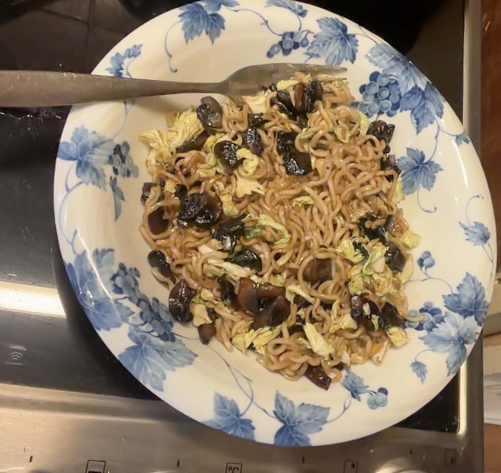 Honey-glazed mushrooms with noodles - a relatively quick weekday dish with a very satisfying blend of savory and sweet.
The recipe is on our website shropshirehillsdiscoverycentre.co.uk/recipes