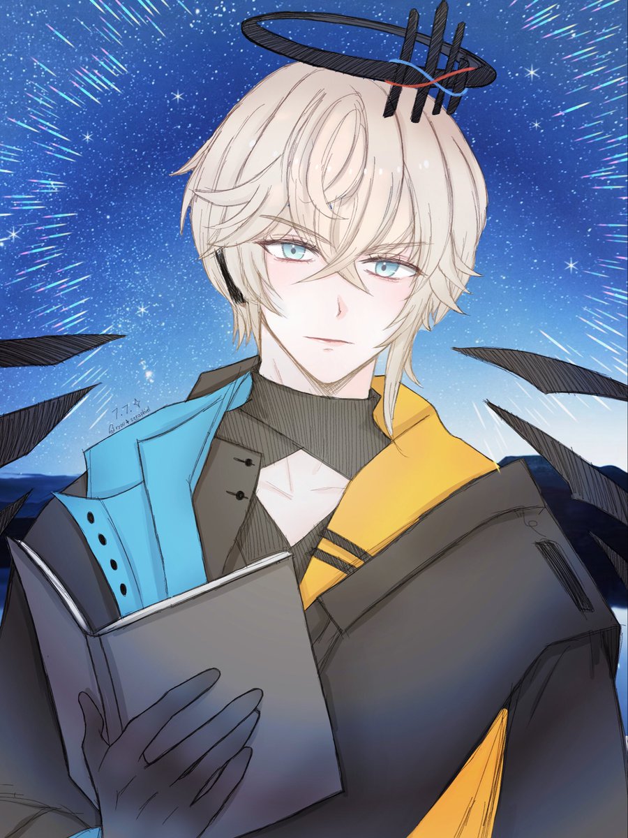 astralryou's tweet photo. happy birthday to dear executor！！
my tanabata ice cream guy 🍨🎂🎁 ✨🎋
#Arknights #アークナイツ #明日方舟 #送葬人生誕祭2025 https://t.co/DeuEOSM0Ll