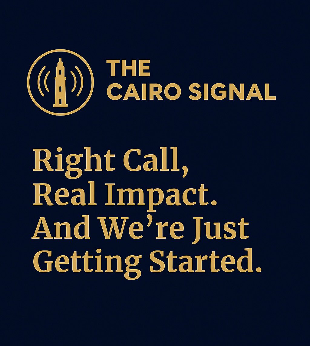 CairoSignal's tweet image. From Signals to Shifts: What Our First Articles Got Right — And What Comes Next

When we launched The Cairo Signal, the goal was simple: track the early tremors before the ground shifts — especially where health, capital, and strategy intersect.

Just a few months in, the signals…