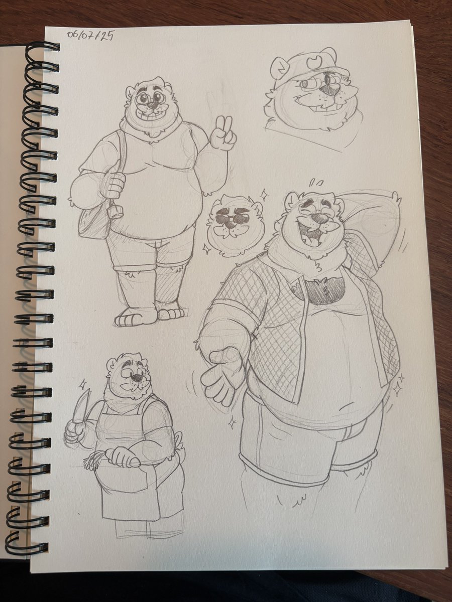 Paperpainter's tweet image. Warmup sketches. Wanted to try some traditional media again! Second pic is some irl outfit stuffs