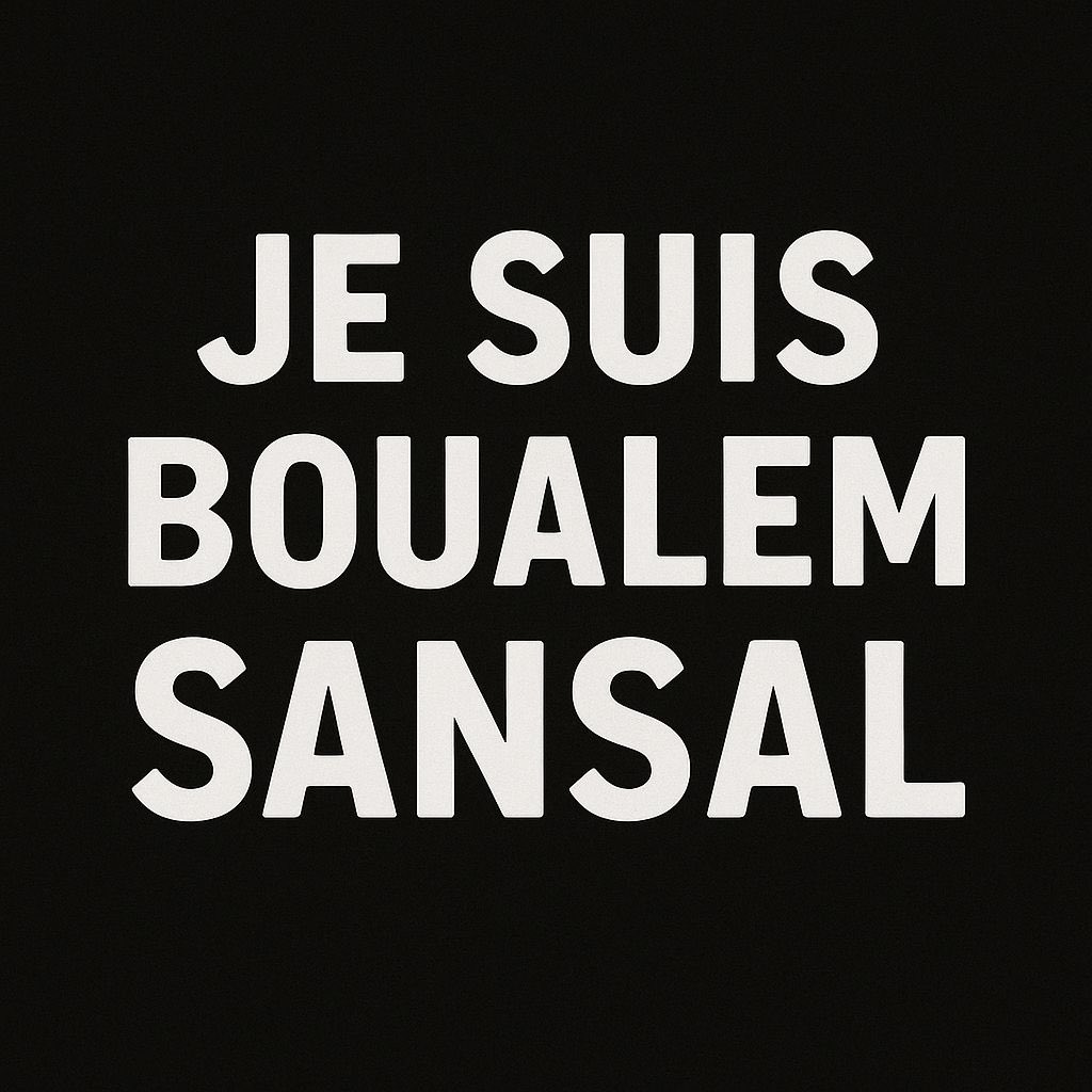 DeborahL's tweet photo. La liberté d’expression n’a pas sa place en prison. 
#liberezboualemsansal
@bnaibrithfrance https://t.co/cNgbKKyX8K