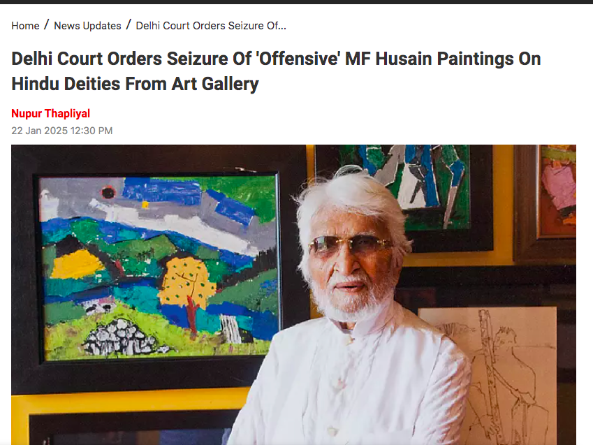 Finally, the newly assigned Hon’ble Judge has fixed 18.07.2025 for final arguments in the Revision Petition filed against the order of the Ld. Metropolitan Magistrate.

While the Ld. MM directed the seizure of the offensive paintings (by M.F. Husain) depicting our revered