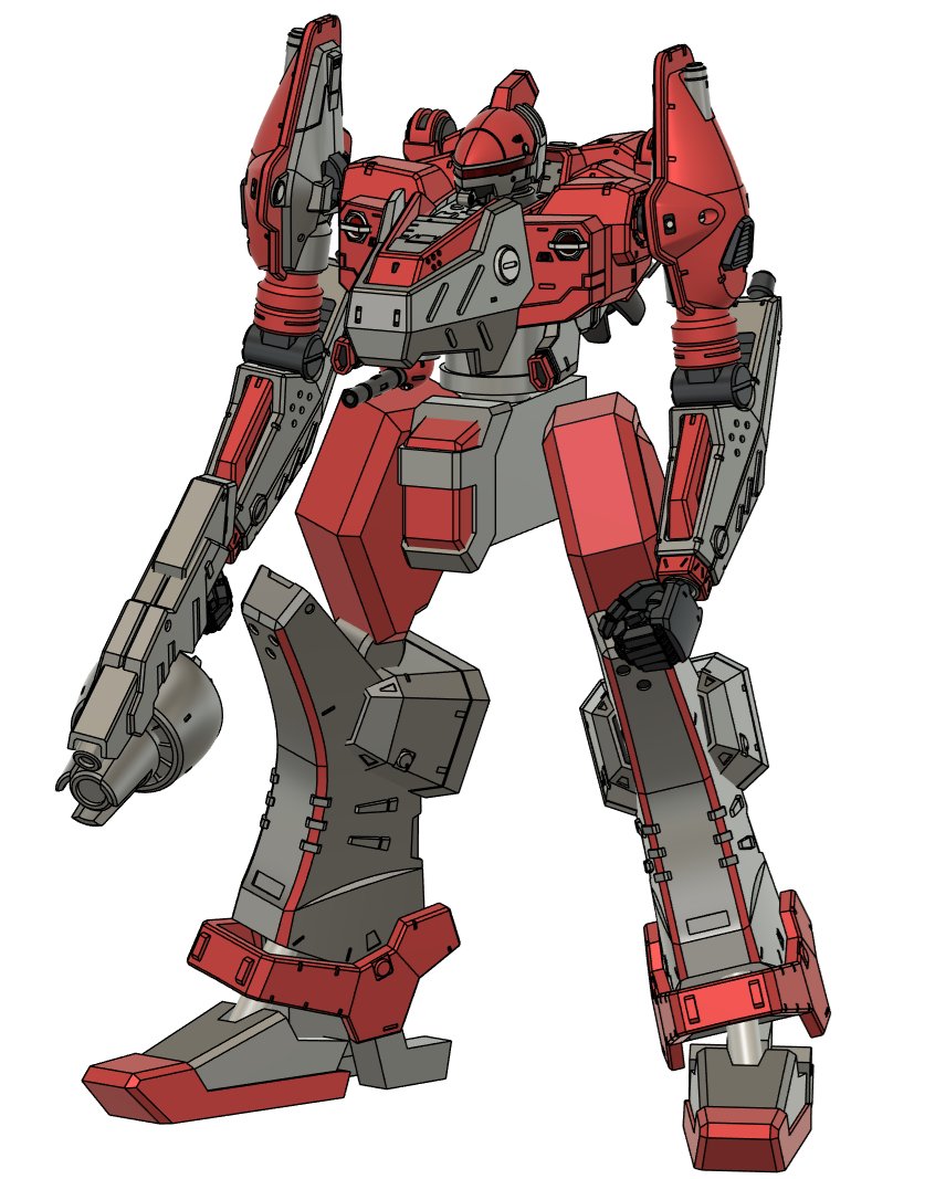 ikimonoski's tweet image. Unknown機体の脚部を作成中。
VIナインボールの脛のエッジを蘇らせていったらこうなるんじゃないのか?という感じではっきりした形状に。
中〜重量級のパーツとのことなのでがっしりとしたフォルムも目指した。
太腿と股間部分はキットを流用する予定。
これでかなり好みなバランスに近づいた。