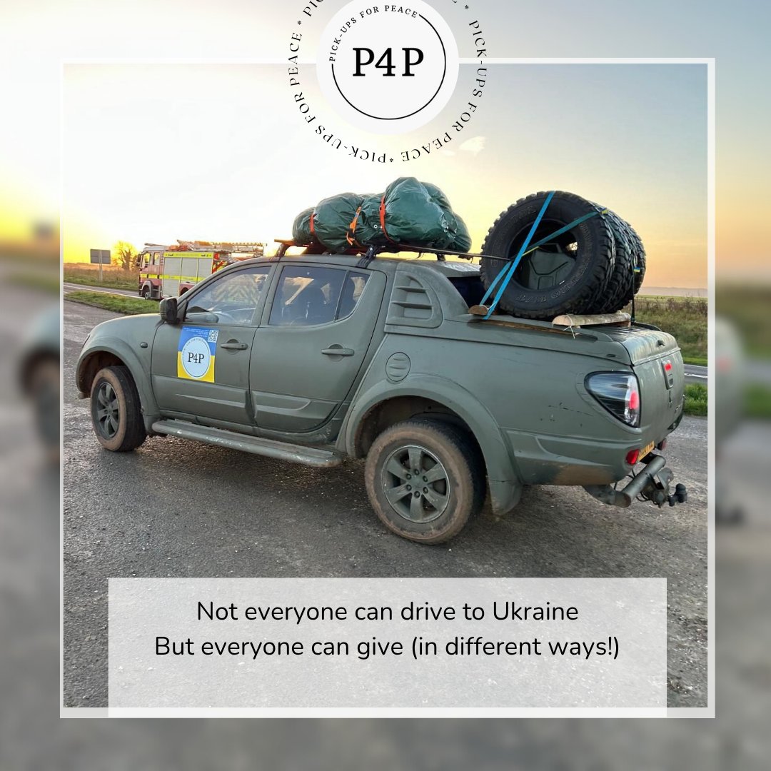 pickupsforpeace's tweet image. Every contribution, large or small, makes a difference. Donations help us buy second hand vehicles, cover repairs & medical essentials for each life-saving journey. If you can’t drive with us, you can still help us roll.
Support here: justgiving.com/pickupsforpeace
#Ukraine #GiveBack