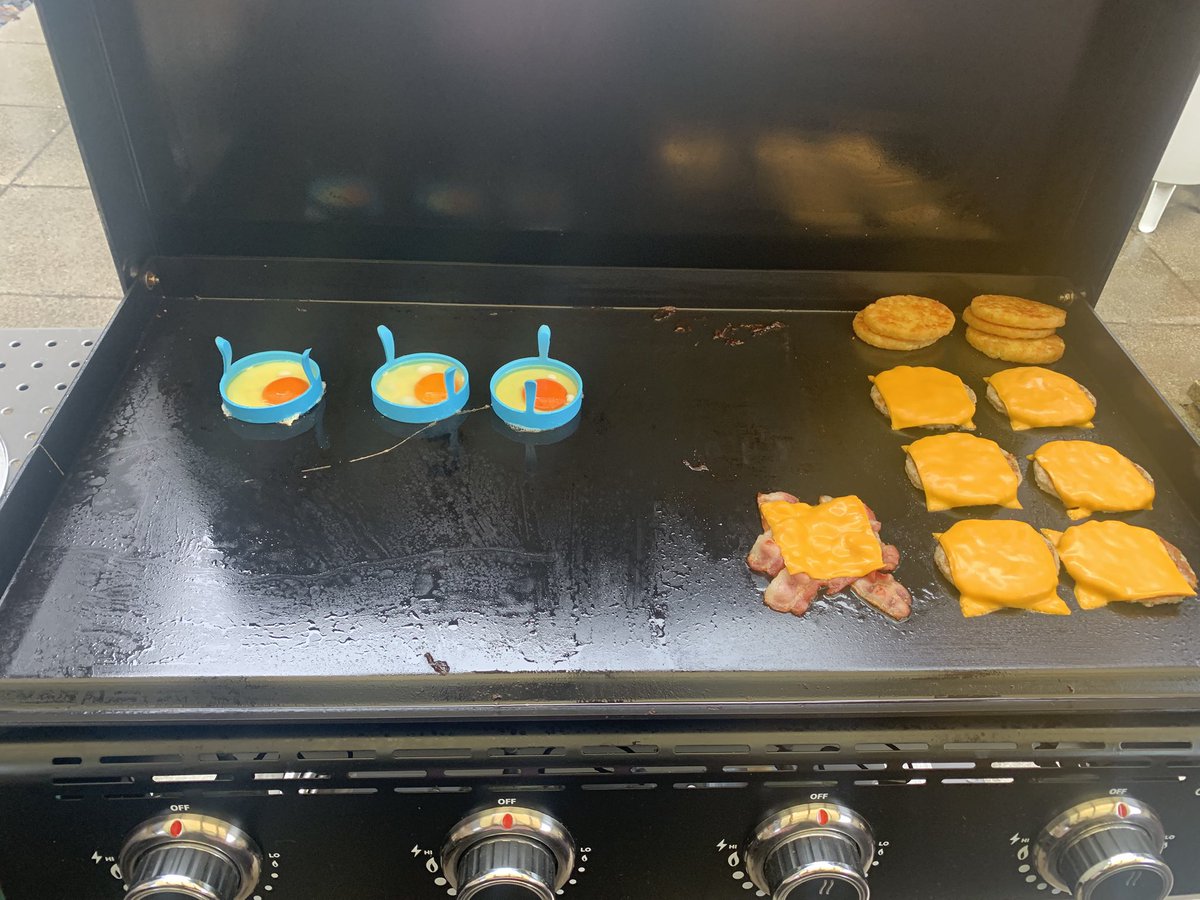 IanPlumbing πΊ (@ianplumbing) on Twitter photo Smash burgers last night and sausage & egg muffins with hash browns for breakfast this morning cooked on the <a href="/grillstream/">Grillstream</a> plancha Smash burgers last night and sausage & egg muffins with hash browns for breakfast this morning cooked on the <a href="/grillstream/">Grillstream</a> plancha