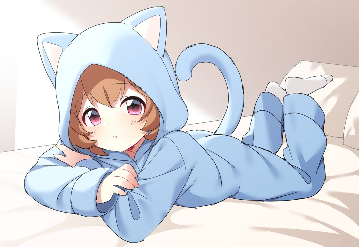 chiri_tsumoo's tweet image. あおいねこ