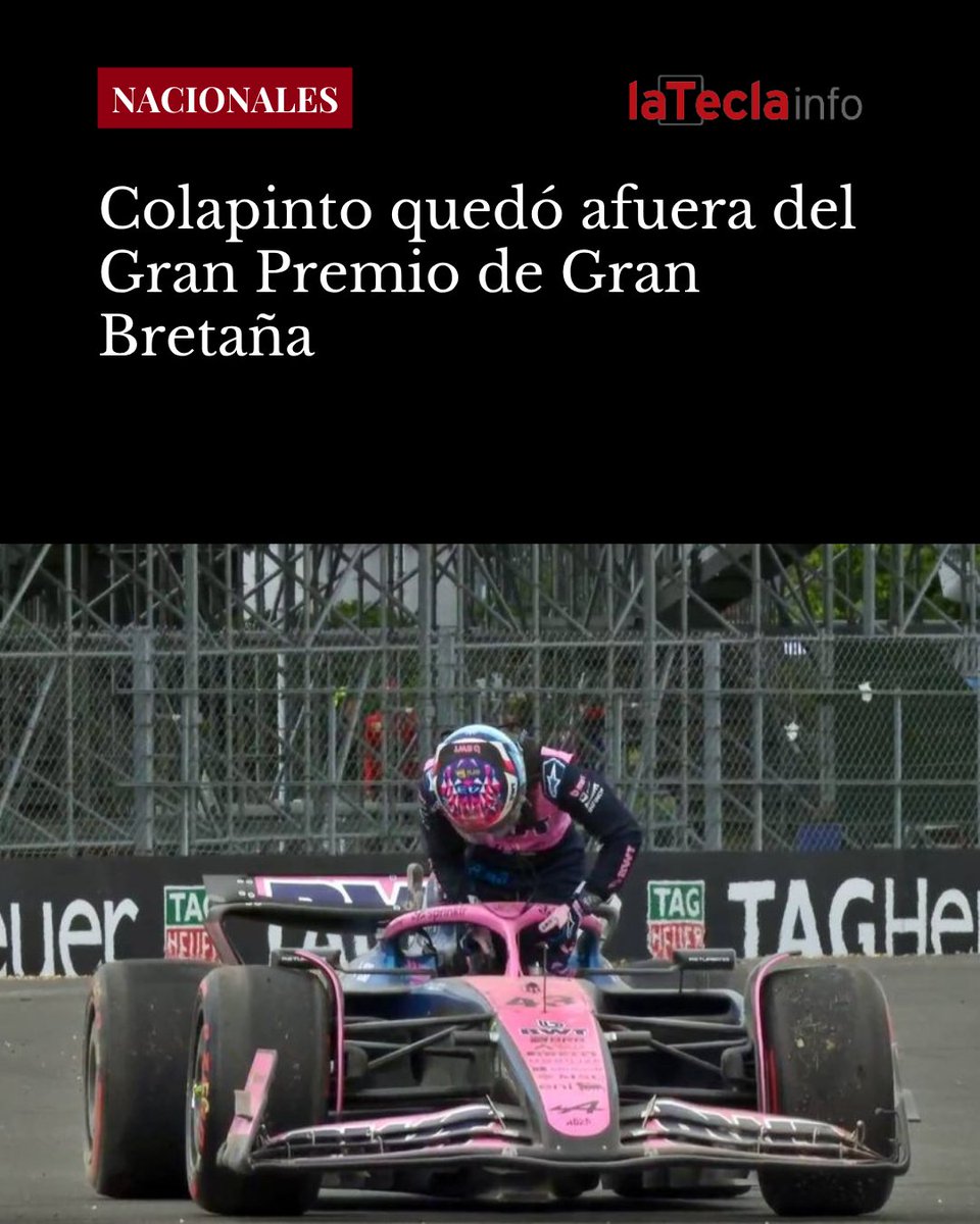 #Nacionales |  Colapinto quedó afuera del Gran Premio de Gran Bretaña

Tras una clasificación accidentada que lo relegó al último puesto de la parrilla, el corredor argentino no pudo salir desde los boxes por un problema técnico.

📲 Más detalles: latecla.info/159960-colapin…
