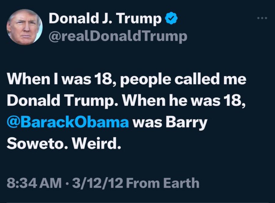 45LVNancy's tweet image. Obama is a Muslim.
He formed isis
who murdered Christians
He gave cash to Iran
And weakened America’s military
According to Columbia U, he’s a FOREIGN student.
His name: Barry Soetoro
He flooded America w people from Islamic countries
It’s time.
UNSEAL his records
