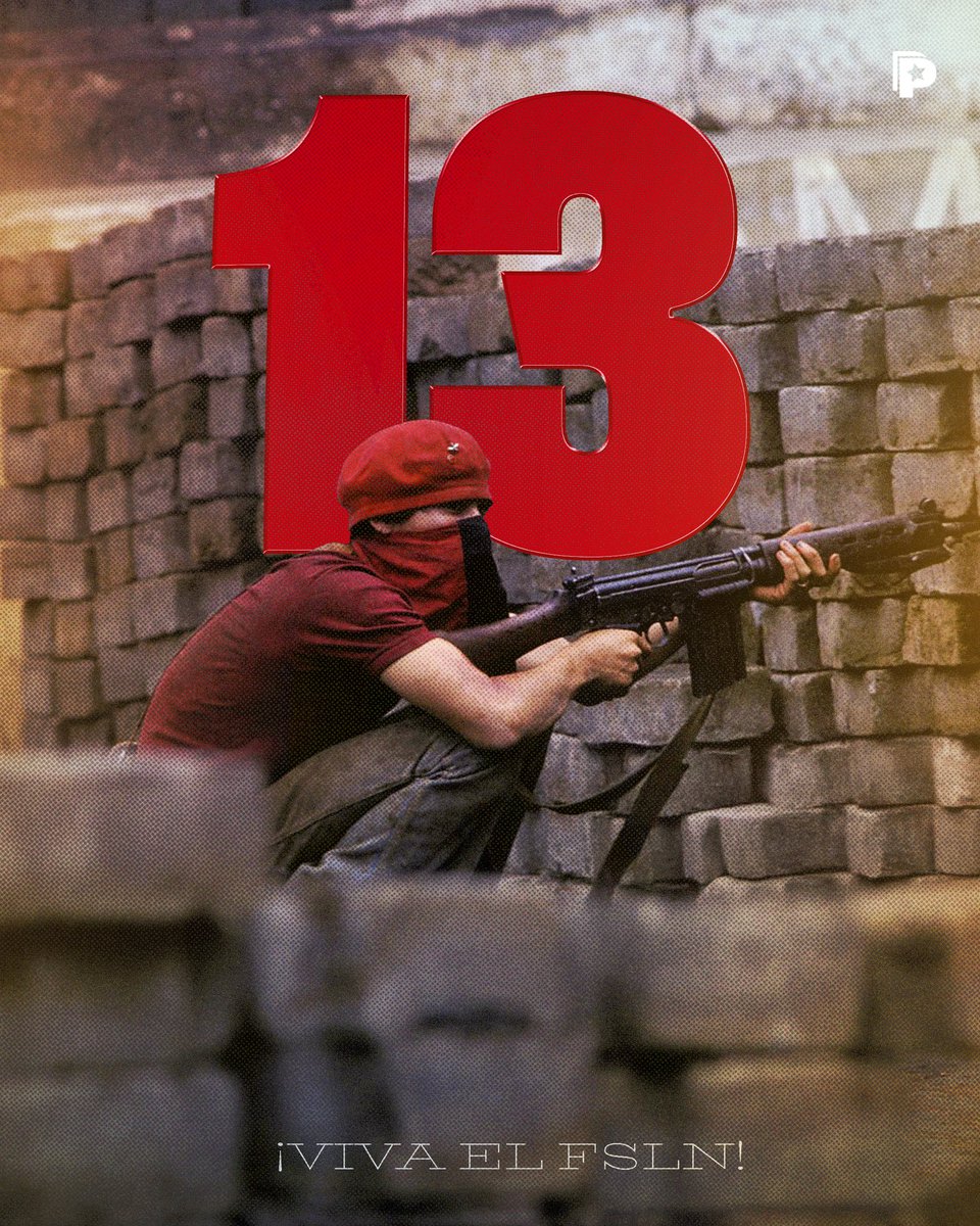 ⚫️🔴 A 13 días de Julio Victorioso, honramos a los combatientes sandinistas que con coraje y dignidad enfrentaron la opresión por una patria libre y soberana.
