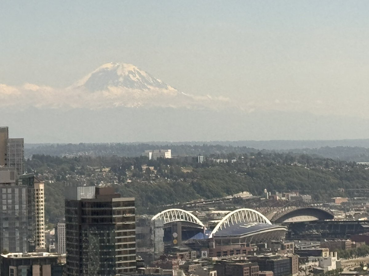Start of our Alaska cruise vacation up in the space needle in Seattle…board ship today.
