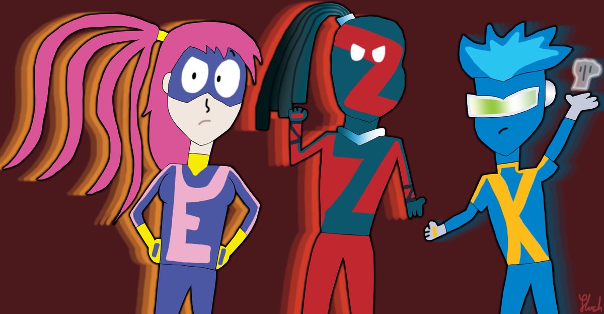 PlushblueepReal's tweet photo. There once was a show called #zevo3
Co-produced by Skechers for TV.
While it not once caught my eye,
A viewer requested me to try
To draw the hero trio that you see. https://t.co/gvR82UOp4w