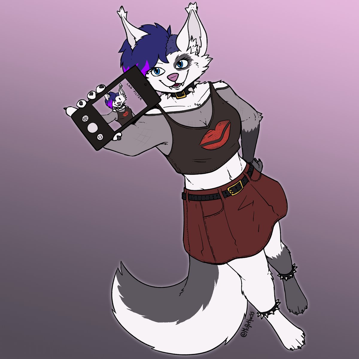 Attack on <a href="/ZackWhitefang/">Zack Whitefang 🇲🇽🦇</a> - I had fun experimenting with the perspective on Skye ^^