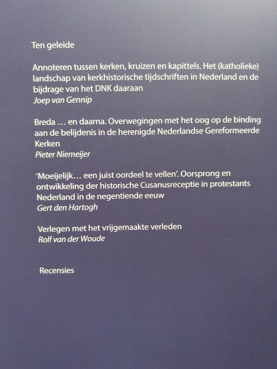 georgeharinck's tweet image. Verschenen: nr. 102 van het Documentatieblad voor de Nederlandse Kerkgeschiedenis na 1800