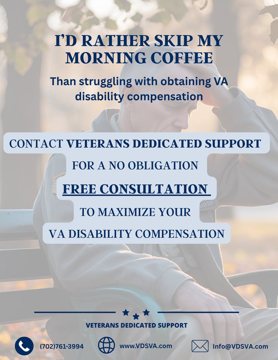 Visit us: VDSVA.com 
#VDSVA #veteran #disability #military #army #navy #airforce #VDSVA #disabilitybenefits #VeteransBenefits #VADisability #VAClaims #VeteransSupport #VeteransHelpingVeterans #VeteransAffairs #VeteransComeFirst #VeteransUSA #VeteransHealth