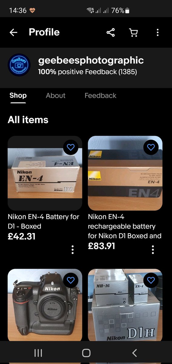 That's everything from my collection listed on eBay