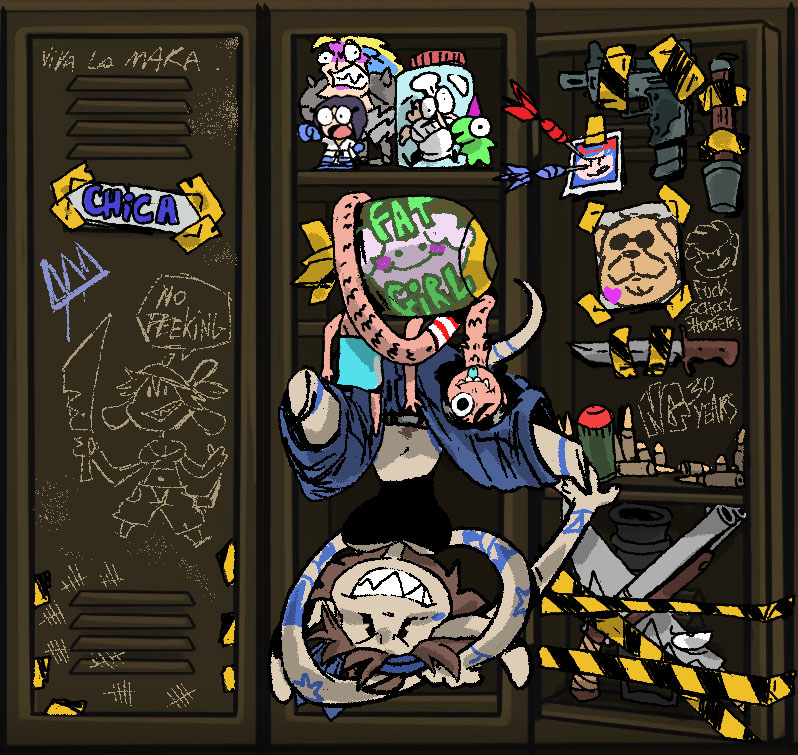 my part in the <a href="/Newgrounds/">Newgrounds.com</a> 30th anniversary Locker collab:
Chica's locker!