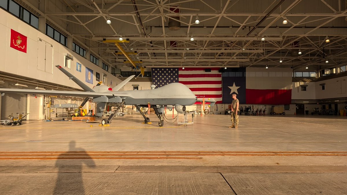 TXMilitary's tweet image. Texas Air National Guardsmen from the 147th Attack Wing are using MQ-9 drones for critical search and rescue missions today. The unarmed MQ-9 Reaper Remotely Piloted Aircraft (RPA), has tremendous technological capabilities to gather high-resolution imagery and assess the impact…