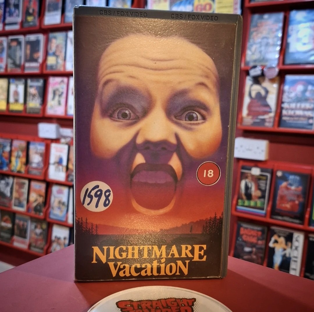 80sVideoShop's tweet image. Humbled that our pal Gav brought along this wonderful donation of Nightmare Vacation (aka Sleepaway Camp). Lovely tape to add to our shelves. Thanks pal!